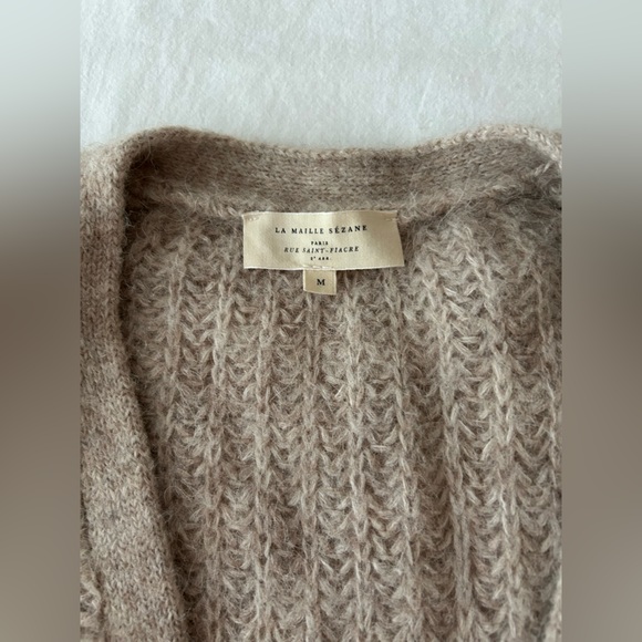 Sezane Taupe Knit Cardigan - Picture 3 of 7